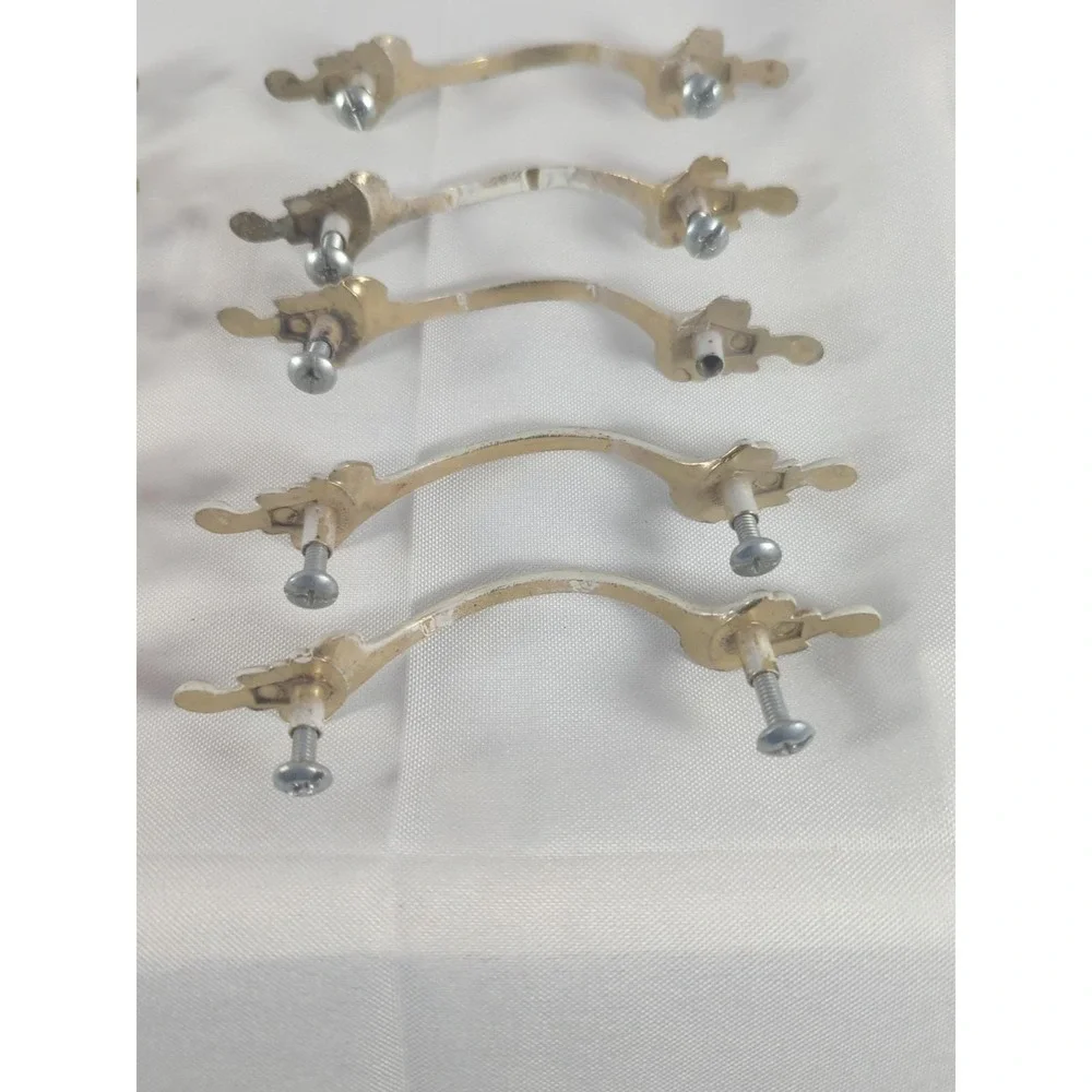 VINTAGE 1960 FRENCH PROVINCIAL DRESSER DRAWER HARDWARE 10 PULLS